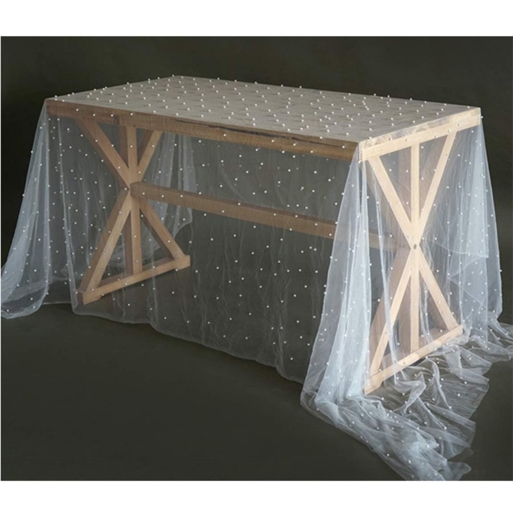 ELEGANT pearl table cloth Wedding/Party/Event